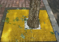 Pavimento di plastica modellato della vetroresina che gratta per l'approvazione dello SGS di colore di giallo dell'albero fornitore