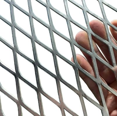 Rete metallica stirata in alluminio rialzato