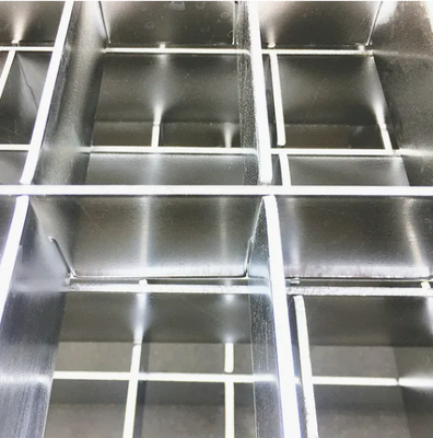 Galvanized Steel Grating with 15-60mm Bearing Bar Pitch and Perforated Drain Design for Optimal Airflow