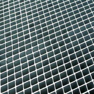 Griglia in acciaio zincato saldata con superficie seghettata per passerelle di piattaforma