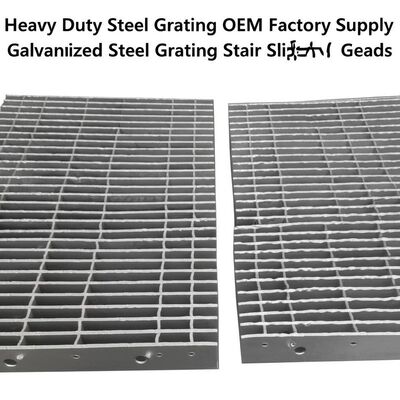 Scaline di scalinata antiglissio di acciaio galvanizzato a caldo per piattaforme industriali