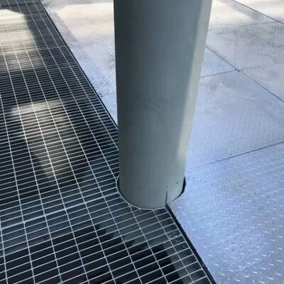 Griglie di acciaio galvanizzato a caldo per piattaforme industriali con elevata resistenza