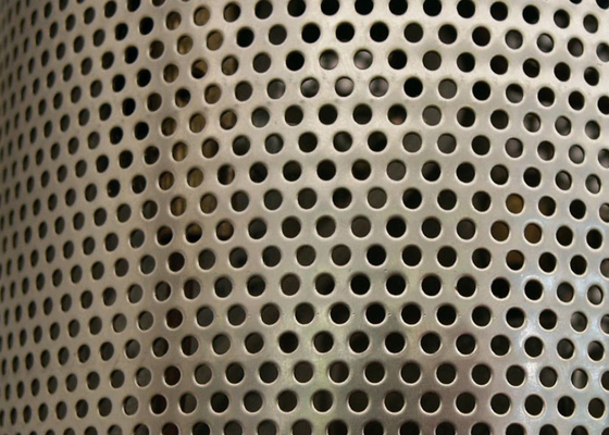 Foro rotondo perforato di approvazione 2mm della maglia metallica galvanizzato nastro ISO9001