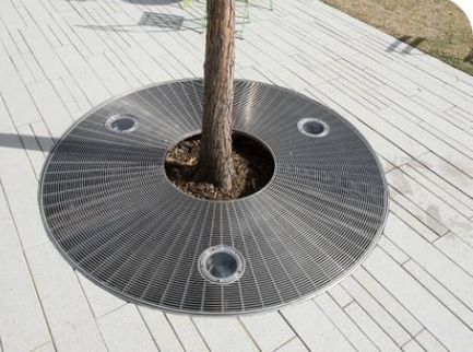 Copertura di piscina premium con design di griglia in acciaio resistente