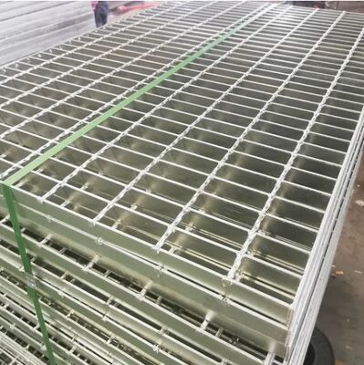 Griglie di acciaio galvanizzato per cuscinetti di carico pesante con barre di cuscinetto dentate in dimensioni personalizzabili